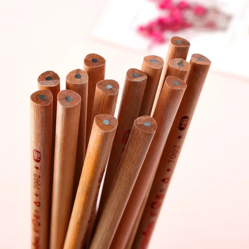 custom natural wood pencils