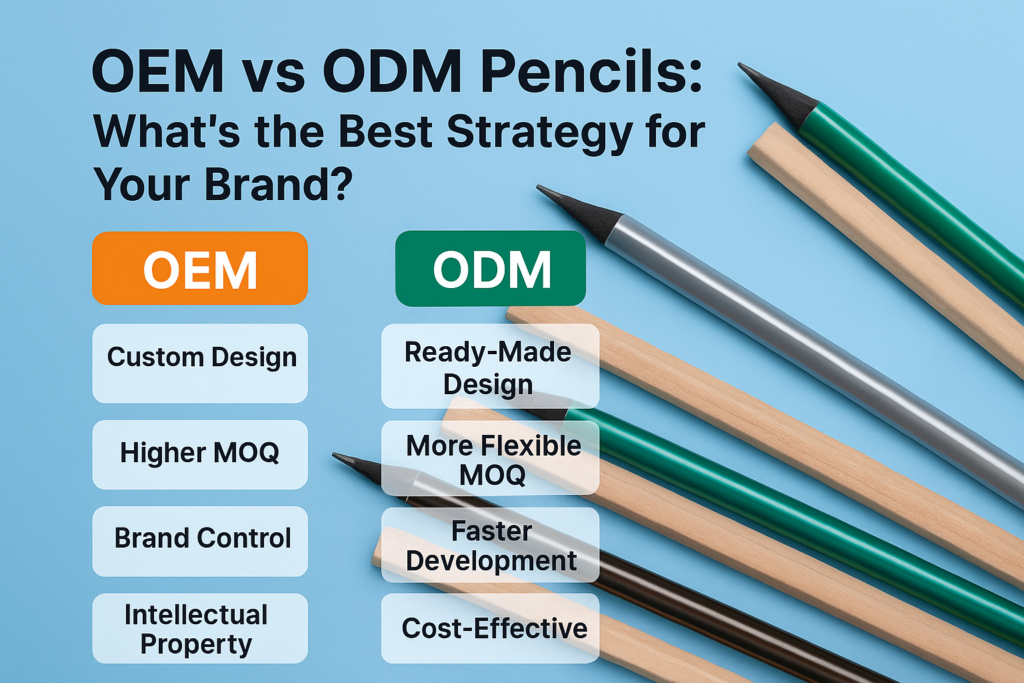 OEM vs ODM Pencils: What’s the Best Strategy for Your Brand?